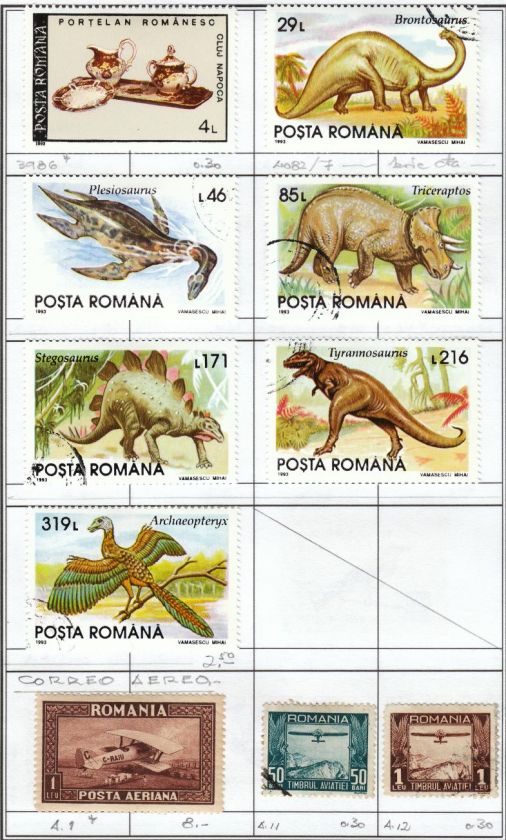 ROMANIA Collection 779 Different Stamps 1865/1993  