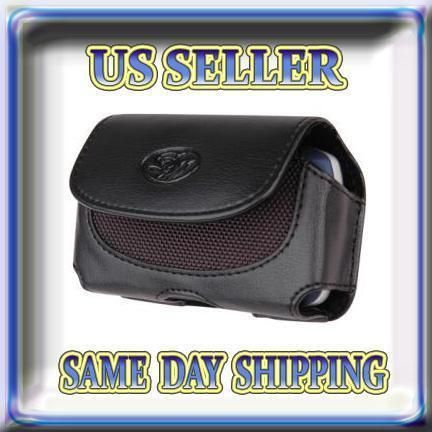 Black Leather Case Belt Clip For ATT SONY ERICSSON C905  