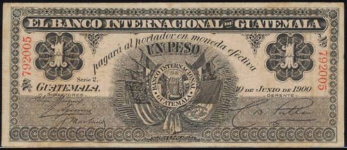 Guatemala 1 Peso 1900, P. S152a  