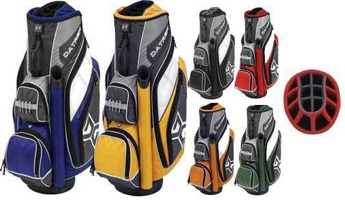 DATREK RAPTOR CART GOLF BAG BRAND NEW 2012 ORANGE / CHARCOAL 