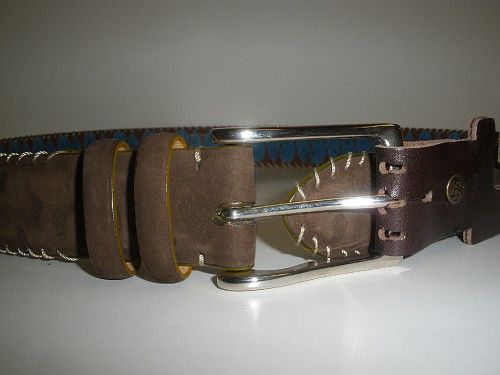 NWOT New ROBERT GRAHAM belt, HOOPLE, brown, 34, $128  