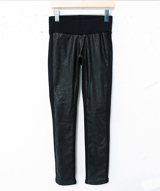 NWT Women Ladys korean Fashion faux leather legging pants k10257 