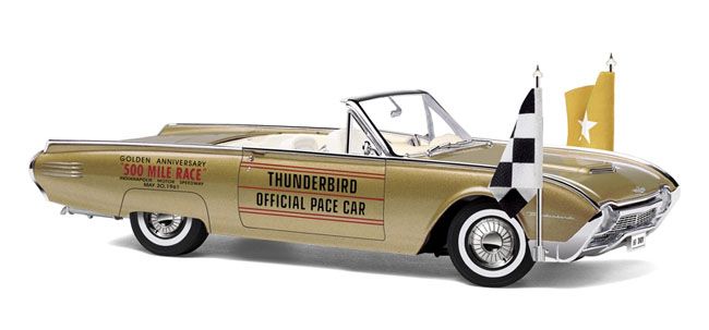 Danbury Mint 1961 Ford Thunderbird Convertible Indy Pace Car 124th 