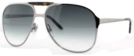 GUCCI GG 2206/S 6LB GUN METAL DESIGNER AVIATOR SUNGLASSES 762753611093 