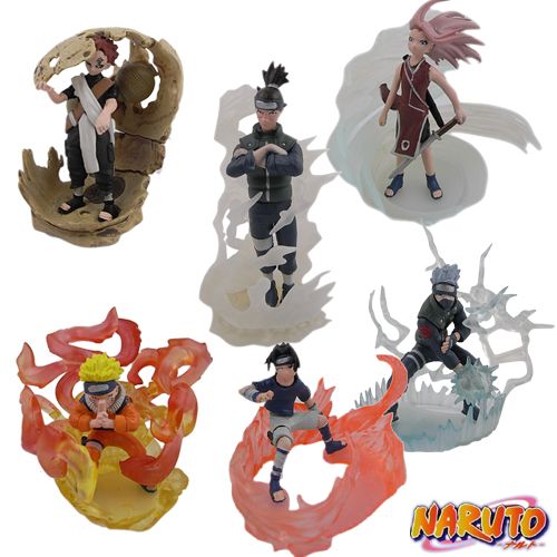 NARUTO Gaara Iruka Sakura Gashapon Figure Set of 6pcs  