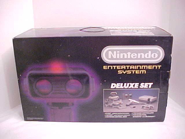 NES NINTENDO ROB THE ROBOT DELUXE SYSTEM W/BOXED GAMES CIB W/WRAPPINGS 