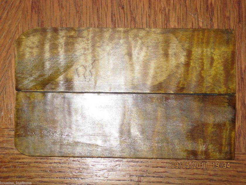 EXHIBITION GRADE STABILIZED QUILTED MAPLE BURL SCALES  