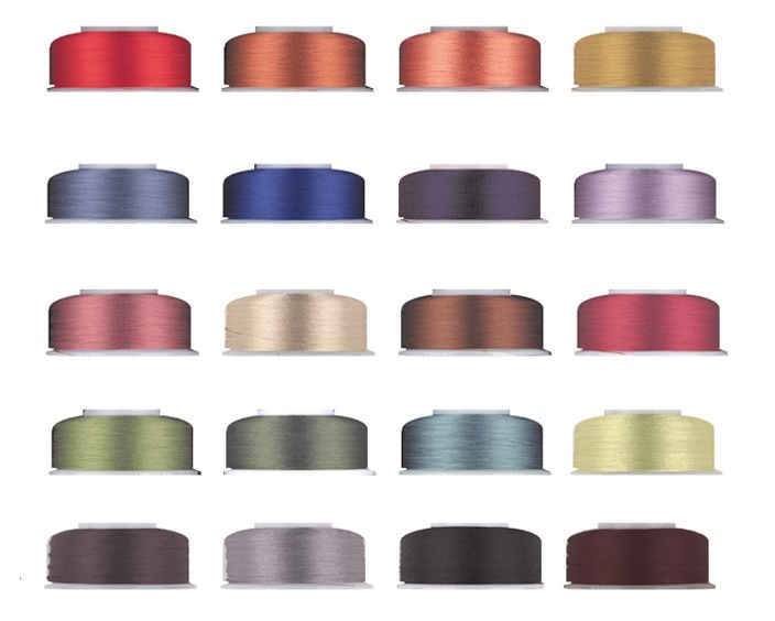 100% SILK PEARL BEADING THREAD CORD COLORS Size E #3  