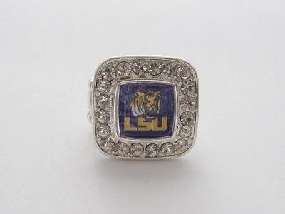 Louisiana State Tigers Stretch Ring Jewelry LSU  