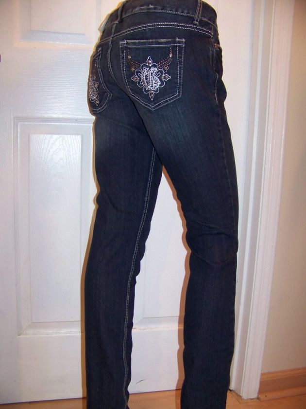 NWT GUESS??DISTRESSED JEANS SLIM SKINNY SUPER LOW RISE  