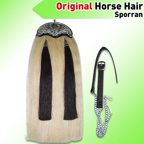 ORIGINAL HORSE HAIR SPORRAN WITH CANTLE  