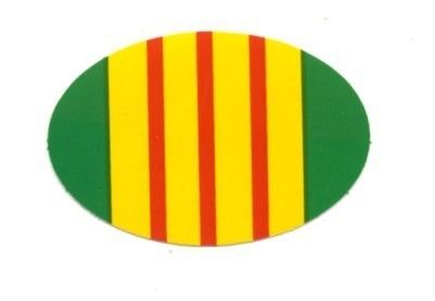 Vietnam Veteran Oval Ribbon Decal  