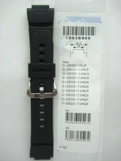 CASIO REPLACEMENT ORIGINAL BAND 10038900 G 2500  