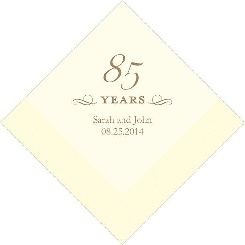 100ct WEDDING PERSONALIZED ANNIVERSARY BIRTHDAY NAPKINS  