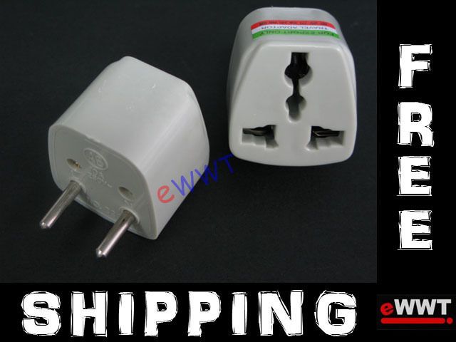 FREE SHIP AC Plug Travel Adapter * Vietnam India Italy  