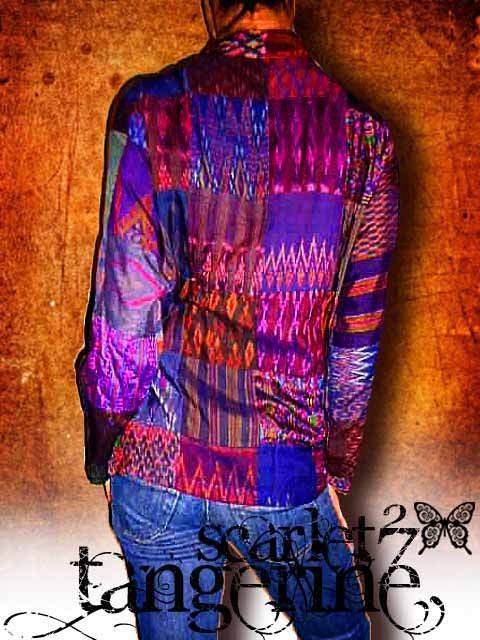   collar boho hippie chic sz xs s 2012 psychedelic flair by siam