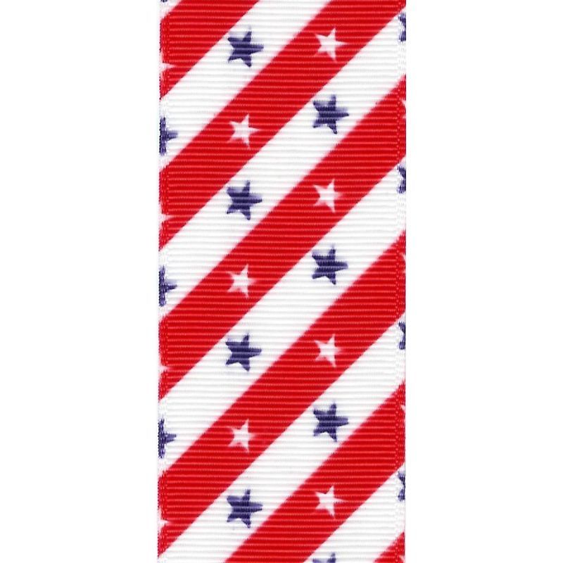 5yds 1.5 STARS & STRIPES GROSGRAIN RIBBON  