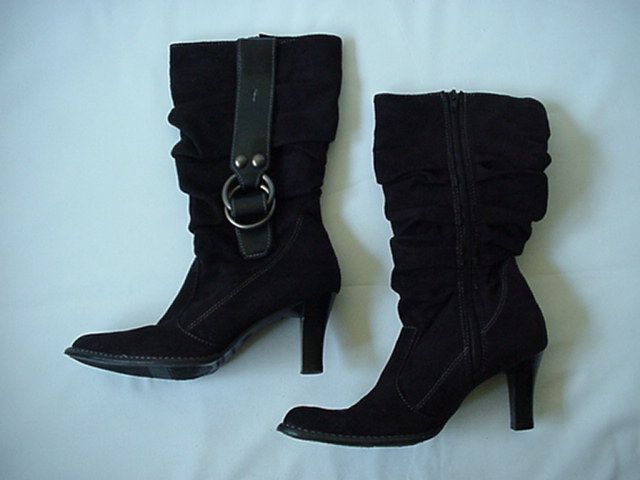 Predictions Black 3 High Heel Soft Boots  