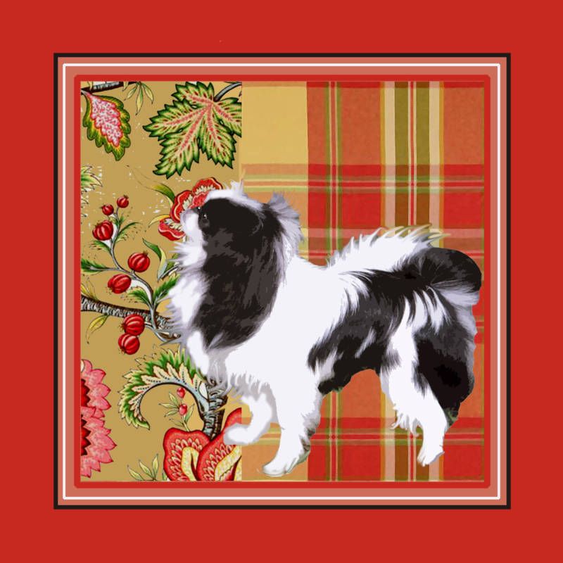 Needlepoint Canvas Japanese Chin   Vicki Lane  