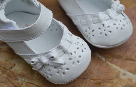 white Mary Jane kids baby toddler girl shoes size 1 2 3  