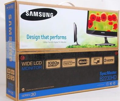 NEW Samsung B2230HD 22 LCD Monitor TV Tuner 1080p Full HD  