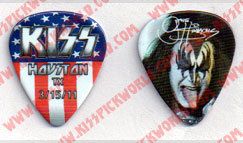 Gene Simmons 031511 Houston Rodeo Pick KISS Guitar PHOT  