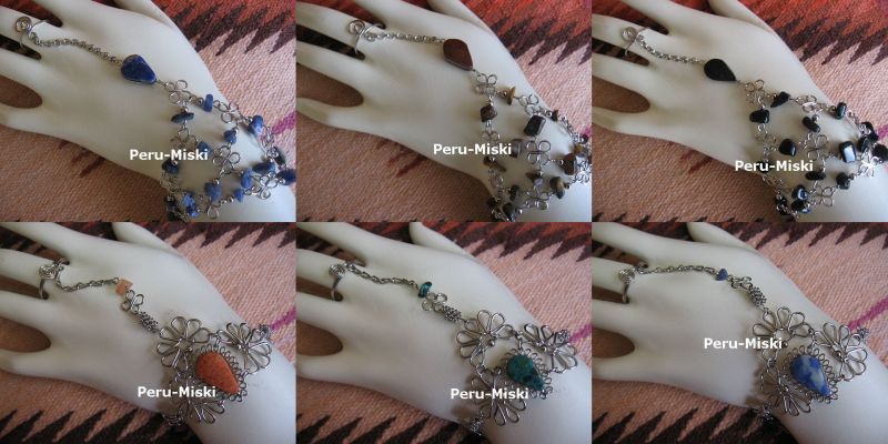 SLAVE BRACELETS Peruvian Jewelry ALPACA SILVER  