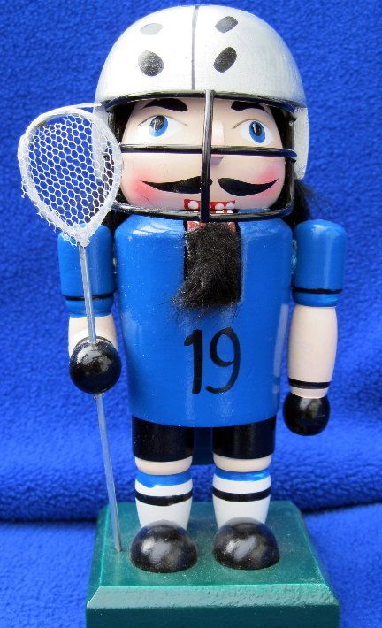 Chubby LACROSSE PLAYER Christmas Nutcracker  