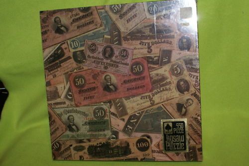 JIGSAW PUZZLE HOYLE ITS DIXIE DOUGH 550 PIECES CONFEDERATE MONEY 