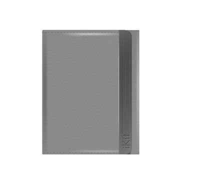 For added functionality, the iKit Leather Folio Case acts as a stand 