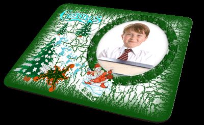 DIY Christmas Mouse Pad Gift Template Heat Sublimation  