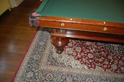 ANTIQUE BRUNSWICK 9 NARRAGANSETT POOL TABLE MUST SEE  