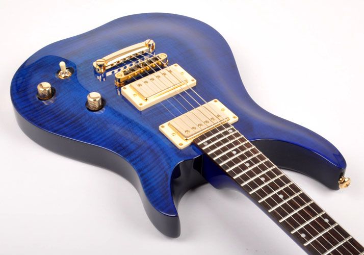 Agile Hawker Blue Flame Left Handed Electric Guitar New  