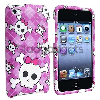 new generic snap on case for apple ipod touch 4th gen cute skull 