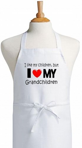 Like My Children, But I Love My Grandchildren Aprons  