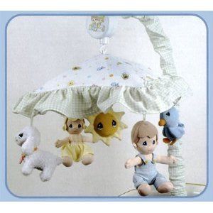   Precious Moments Musical Crib Mobile Nursery Newborn Baby Decor Gift