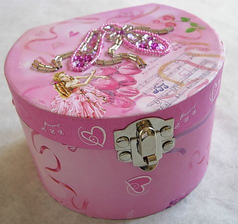 Childrens Ballet music box Swan Lake Jewelry Ballerina  