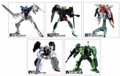 Bandai Mobile Suit Gundam 00 Gflex Action Figure P1 x5  