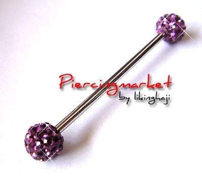   Long Industrial Bar Barbell Ear Ring Rings Body Piercing Jewelry D37