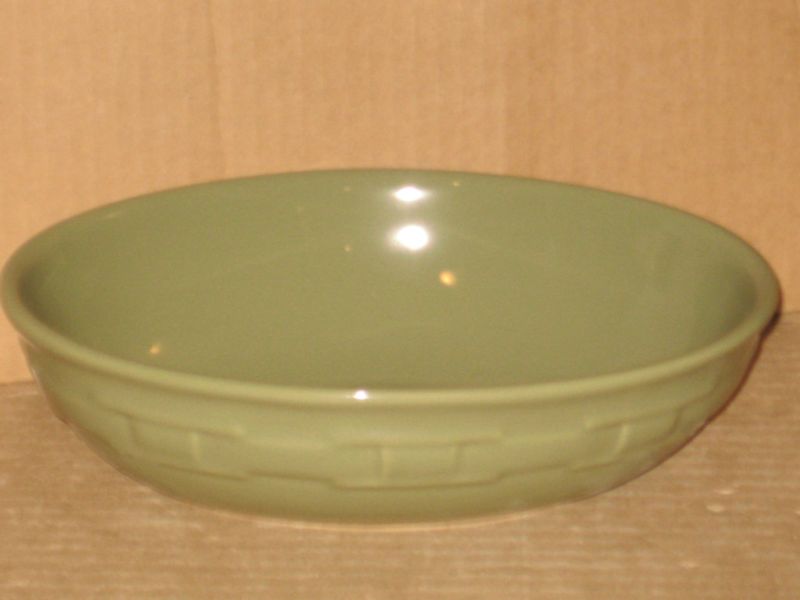 Longaberger Sage Green pottery vegetable bowl  
