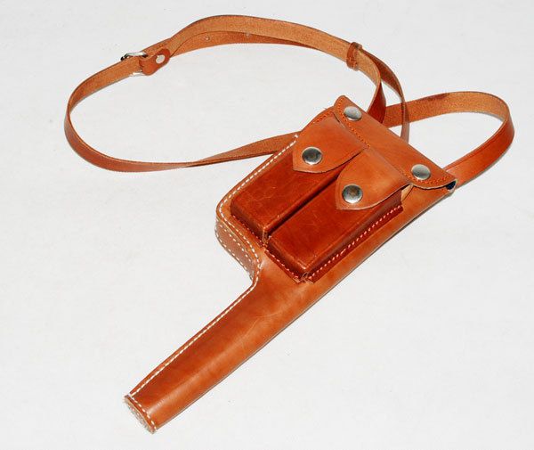 GERMAN MAUSER C96 BROOMHANDLE LEATHER HOLSTER  631106  