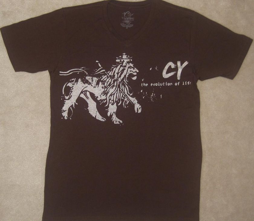 CY VINTAGE WALKING LION OF JUDAH RASTAFARI SHIRT XXL 2X  