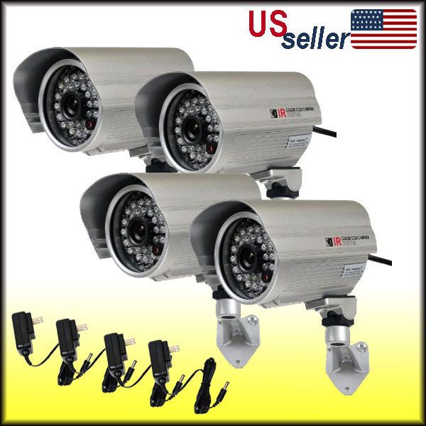 Security Camera SONY CCD 600TVL Wide Angle Night Vision Bullet Home 