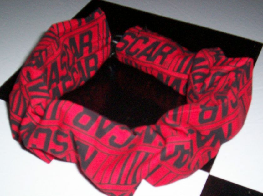 Small Dog/Cat Collar Red Nascar Design Scrunchie New  