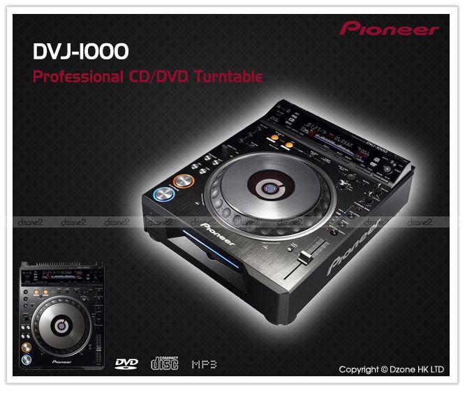 Pioneer DVJ 1000 DVD Video / CD /  Professional DJ Turntable Deck 