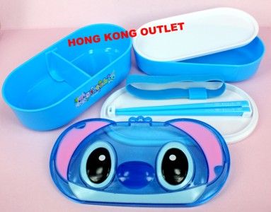 Lilo & Stitch Bento Lunch Box + Chopsticks C61  