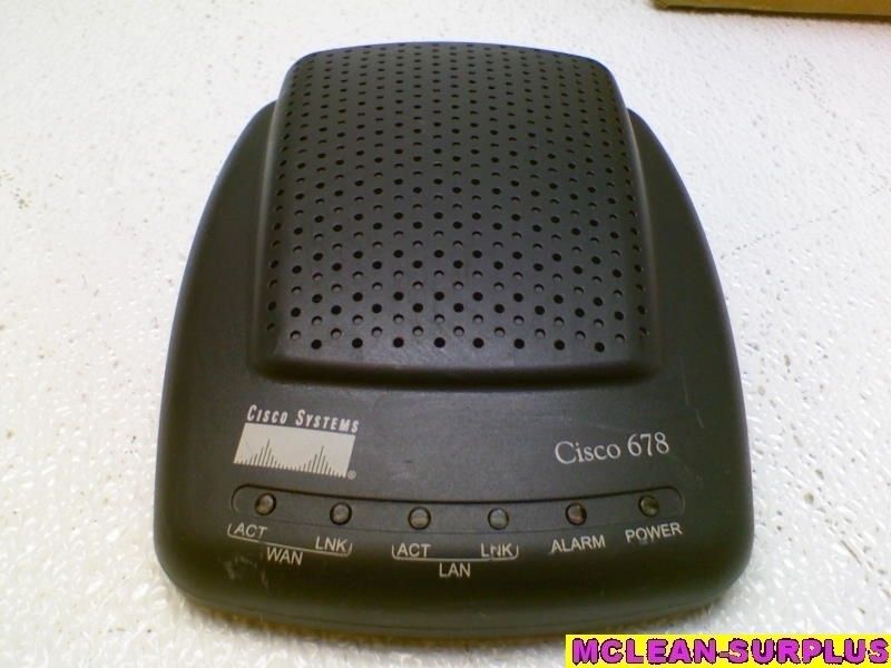 Cisco 678 DSL Modem Router Cisco678 Cisco Systems 746320602080  