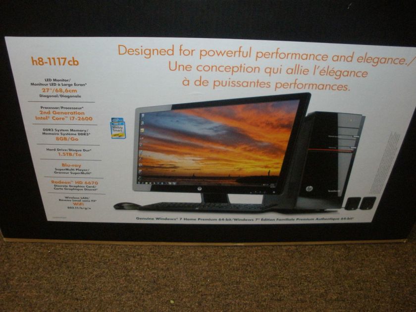   Pavilion Elite H8 1117CB HPE H8T Desktop Bundle Core i7 27 LED Screen