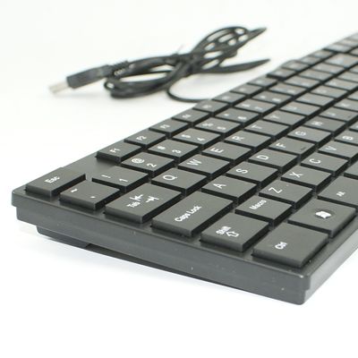 USB Chicklet/Chocolate Mac Style 105 Key PC Keyboard  