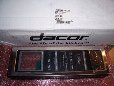 Dacor Stainless Microwave Control Panel 66858S NEW  